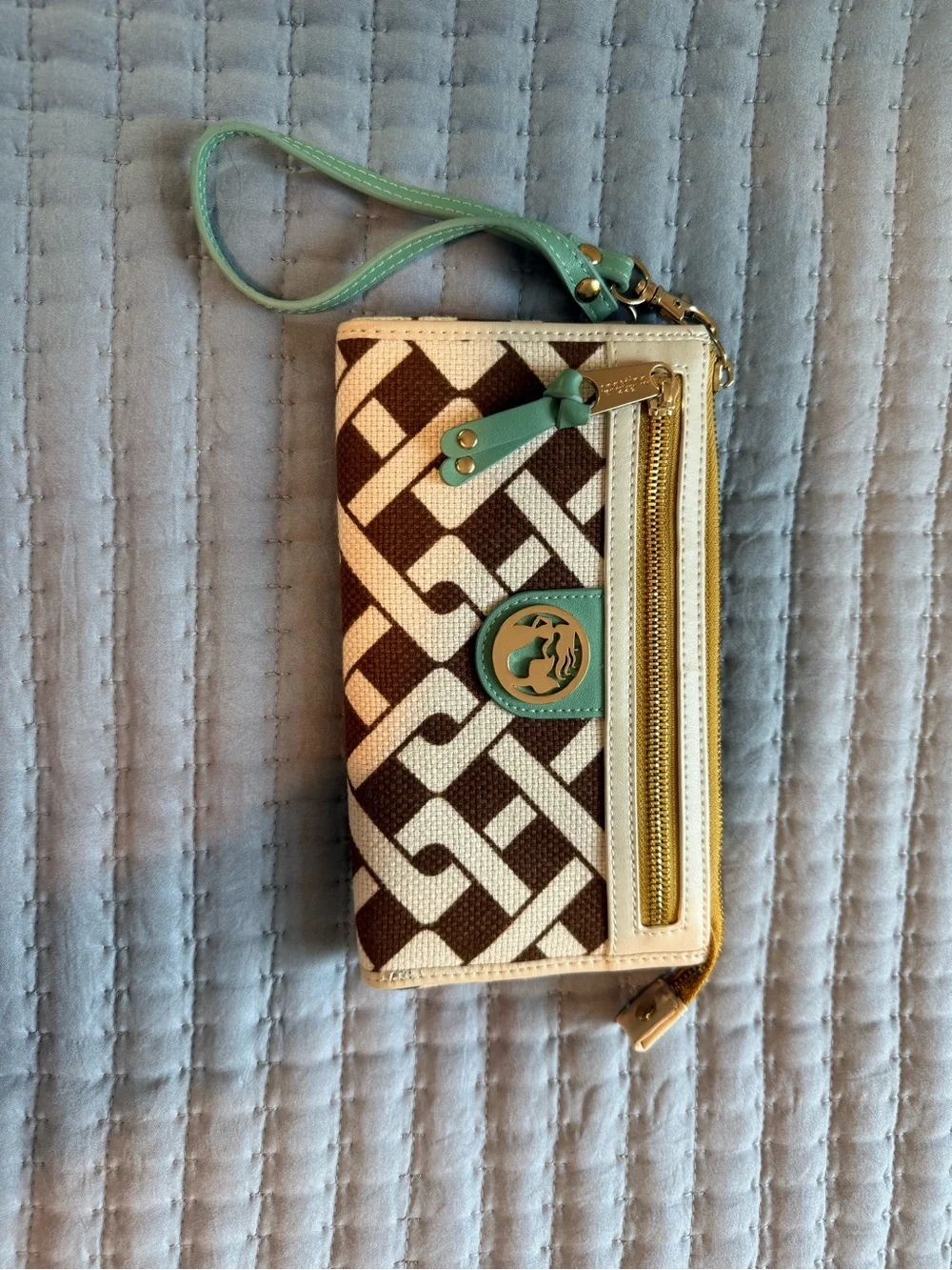 Spartina 449 canvas wristlet